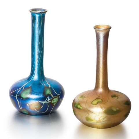 Favrile Glass Bud Vases